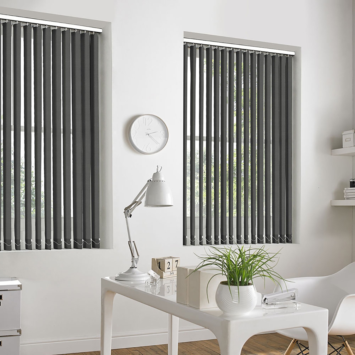 Product photograph of Emma Noir Vertical Blind from Choice Furniture Superstore.